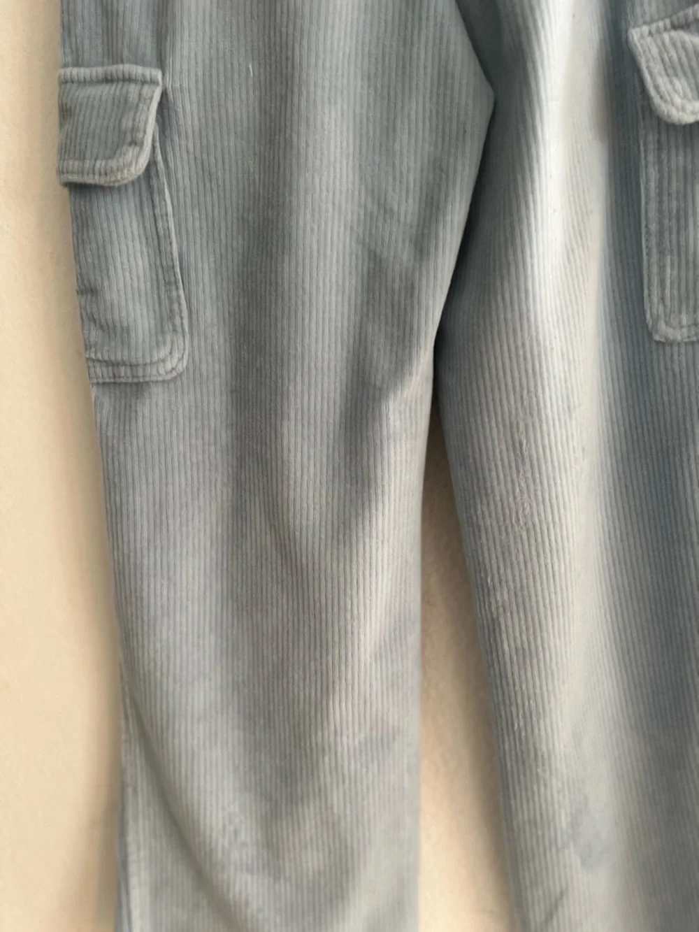 Cat & Jack Light Blue Corduroy Cargo Joggers - Picture 9 of 10